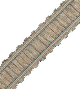 Tiverton Pleated Border Trimming by Samuel & Sons Patina