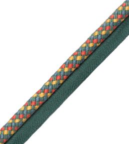 Veranda Cord With Tape Trimming by Samuel & Sons Hibiscus