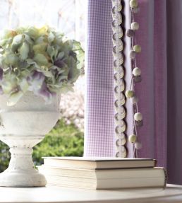 Veranda Linen Beaded Fringe Trimming by Samuel & Sons Hydrangea