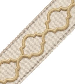 Corinne Embroidered Border Trimming by Samuel & Sons Cornsilk