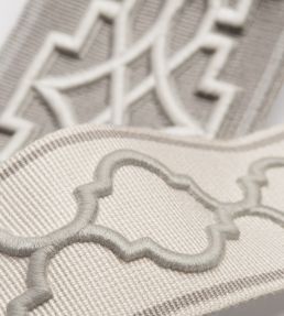 Corinne Embroidered Border Trimming by Samuel & Sons Cornsilk