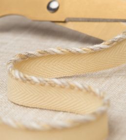 Veronique Cord With Tape Trimming by Samuel & Sons Cornsilk