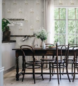 Margareta Wallpaper by Sandberg Garden Green