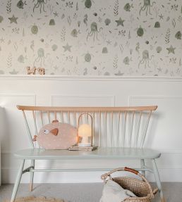 Della Wallpaper by Sandberg Blue