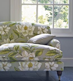 Grandiflora Fabric by Sanderson Linen/Olive