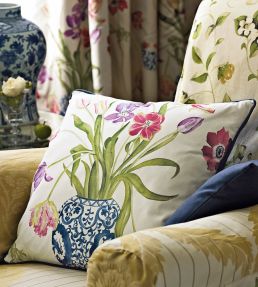 Painters Garden Fabric by Sanderson Violet/Crimson
