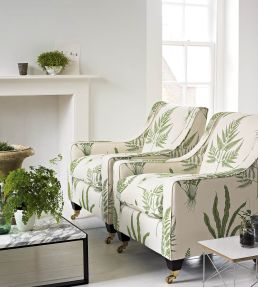 Woodland Ferns Fabric by Sanderson Green