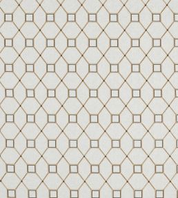 Baroque Trellis Fabric by Sanderson Charcoal / Gold