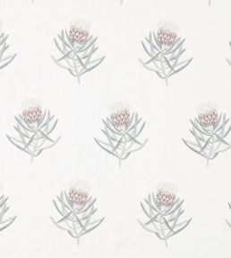 Protea Flower Fabric by Sanderson Porcelain / Orchid