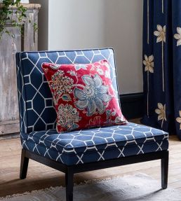 Shalimar Fabric by Sanderson Ruby / Teal