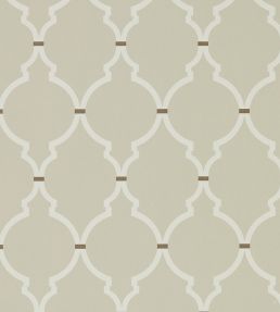 Empire Trellis Wallpaper by Sanderson Linen / Cream