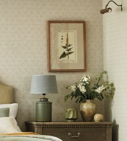 Pinjara Trellis Wallpaper by Sanderson Ivory
