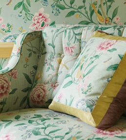 Porcelain Garden Fabric by Sanderson Rose/Duck Egg