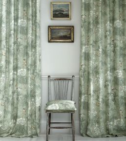 Chiswick Grove Fabric by Sanderson Silver