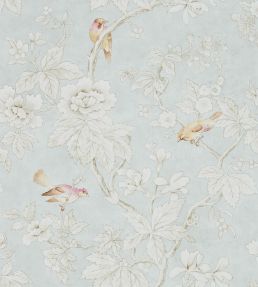 Chiswick Grove Wallpaper by Sanderson Silver