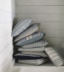 Annis Fabric by Sanderson Biscuit, Indigo