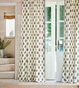 Pine Cones Fabric by Sanderson Briarwood / Cream