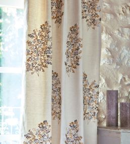 Wendell Embroidery Fabric by Sanderson Ceramic Blue
