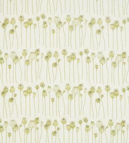Poppy Pods Fabric by Sanderson Olive/Almond