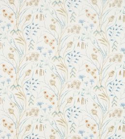 Summer Harvest Fabric by Sanderson Cornflower/Wheat