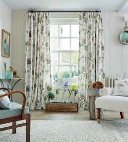 Thistle Garden Fabric by Sanderson Mist/Pebble
