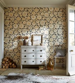 Alnwick Logs Wallpaper by Sanderson Birch