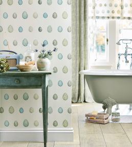 Nest Egg Wallpaper by Sanderson Almond Stone