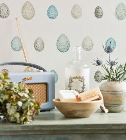 Nest Egg Wallpaper by Sanderson Almond Stone