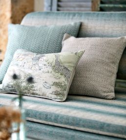 Curlew Fabric by Sanderson Indigo/Natural