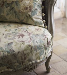 Amelia Rose Fabric by Sanderson Crimson/Gold