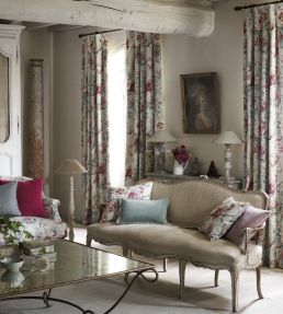 Giselle Fabric by Sanderson Silver/Pewter
