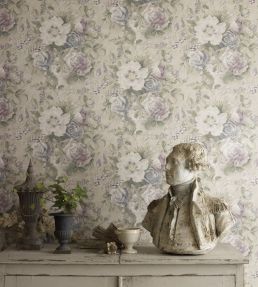 Giselle Wallpaper by Sanderson Silver/Pewter