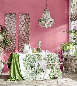 Calathea Fabric by Sanderson Olive
