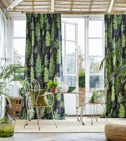 Fernery Fabric by Sanderson Botanical Green/Charcoal