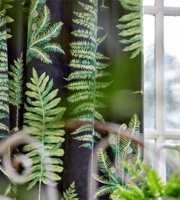 Fernery Fabric by Sanderson Botanical Green/Charcoal