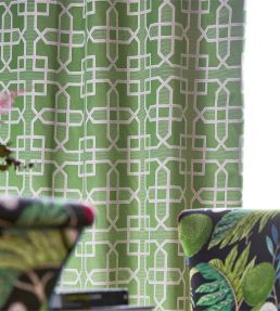 Hampton Weave Fabric by Sanderson Botanical Green