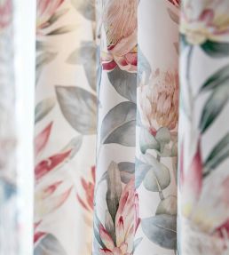 King Protea Fabric by Sanderson Orchid/Grey