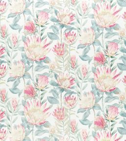 King Protea Fabric by Sanderson Orchid/Grey