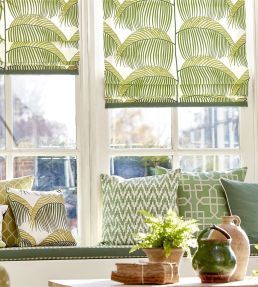 Manila Embroidery Fabric by Sanderson Indigo