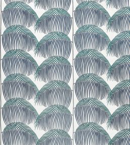 Manila Embroidery Fabric by Sanderson Indigo