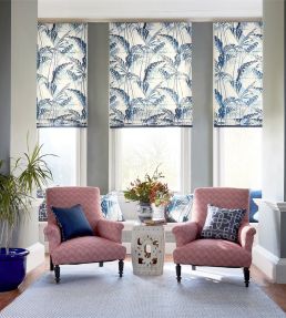 Palm House Fabric by Sanderson Ink/Teal
