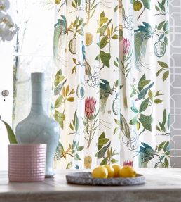 Paradesia Fabric by Sanderson Botanical Green