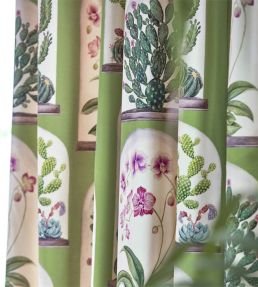 Terrariums Fabric by Sanderson Botanical Green
