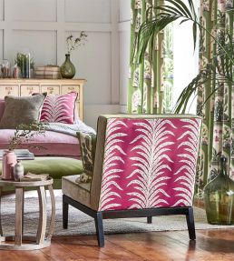 Tree Fern Weave Fabric by Sanderson Lime