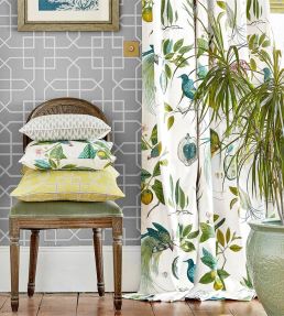 Hampton Trellis Wallpaper by Sanderson Charcoal