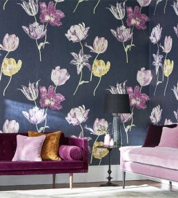 Tulipomania Wallpaper by Sanderson Botanical