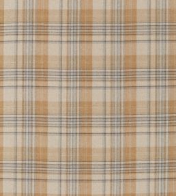 Bryndle Check Fabric by Sanderson Honey / Grey
