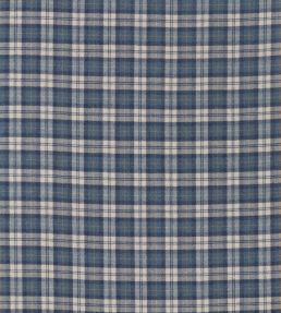 Fenton Check Fabric by Sanderson Check Indigo / Stone