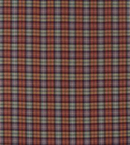 Fenton Check Fabric by Sanderson Check Russet / Amber