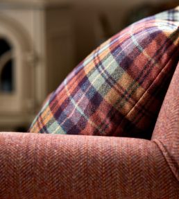 Fenton Check Fabric by Sanderson Check Caraway / Green